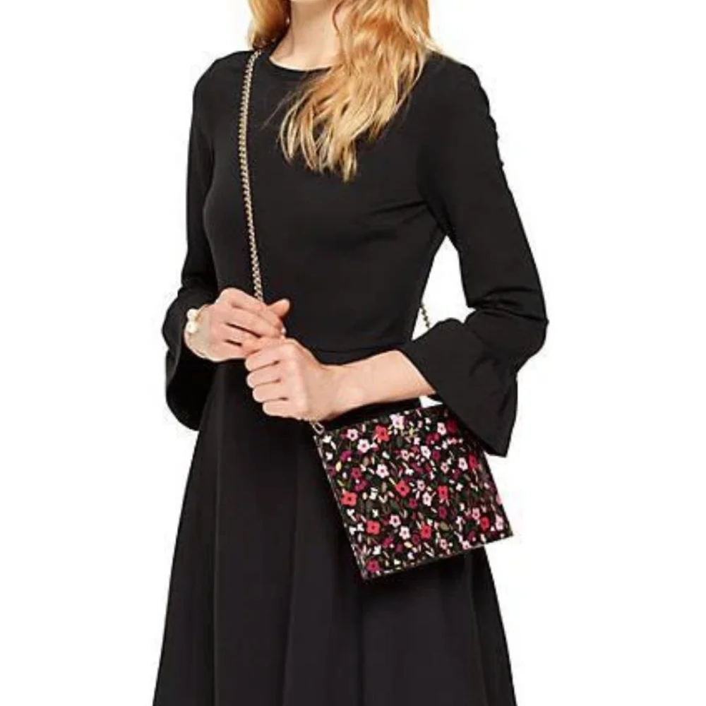 NWT Authentic Kate Spade Sima Floral Print Leather Crossbody/purse - Picture 2 of 11